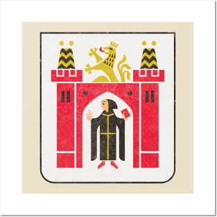 Munich / Germany Faded Style Coat of Arms Design Posters and Art